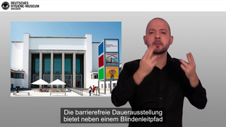 Das Deutsche Hygiene-Museum - eine kurze Beschreibung in Gebärdensprache (Vorschaubild zum Video)