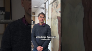 Diplom-Restaurator Albrecht über das Gerhard Richter Wandgemälde im Deutschen Hygiene-Museum Dresden (Vorschaubild zum Video)