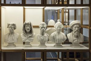 Büsten mit unterschiedlichen ethnischen Merkmalen nach Blumenbach, um 1850 Anatomische Sammlung, Friedrich-Schiller-Universität Jena / © David Brandt
