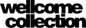 Logo der Wellcome Collection, schwarze Schrift auf weißem Grund