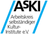 Logo des Arbeitskreises selbständiger Kulturinstitute in blau und schwarz