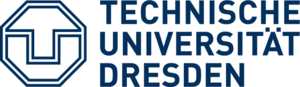 Logo des Technischen Universität Dresden in dunkelblau