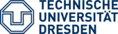 Logo des Technischen Universität Dresden in dunkelblau