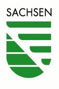 Modernes Landessignet des Freistaats Sachsen in grün