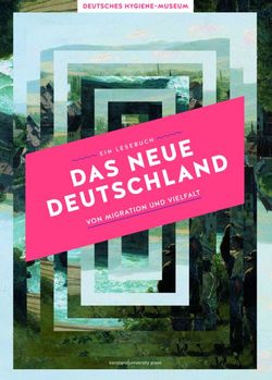 Der Titel Das Neue Deutschland - von Migration und Vielfalt steht zentral auf pinkem Untergrund. Der Hintergrund ist mit einem quadratischen Raster gestaltet.
