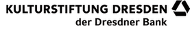 Logo der Kulturstiftung Dresden der Dresdner Bank in schwarz